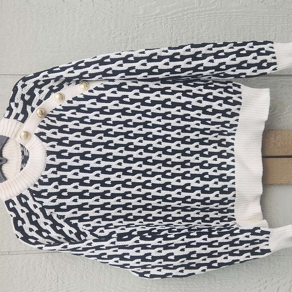 10 Crosby Derek Lam Knit Gold Button Rich Mom Mobwife Chic Luxury XSmall Europe - Picture 1 of 10